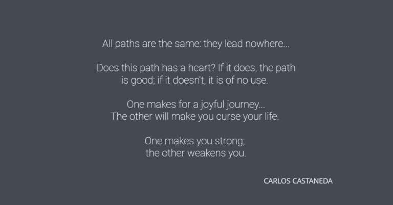 Read more about the article A path is just a path…Authenticity and better life choices