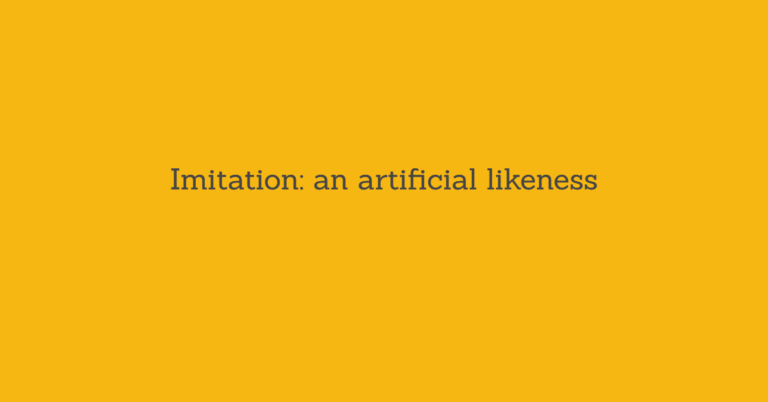 Read more about the article The psychology of Imitation. An etymological approach