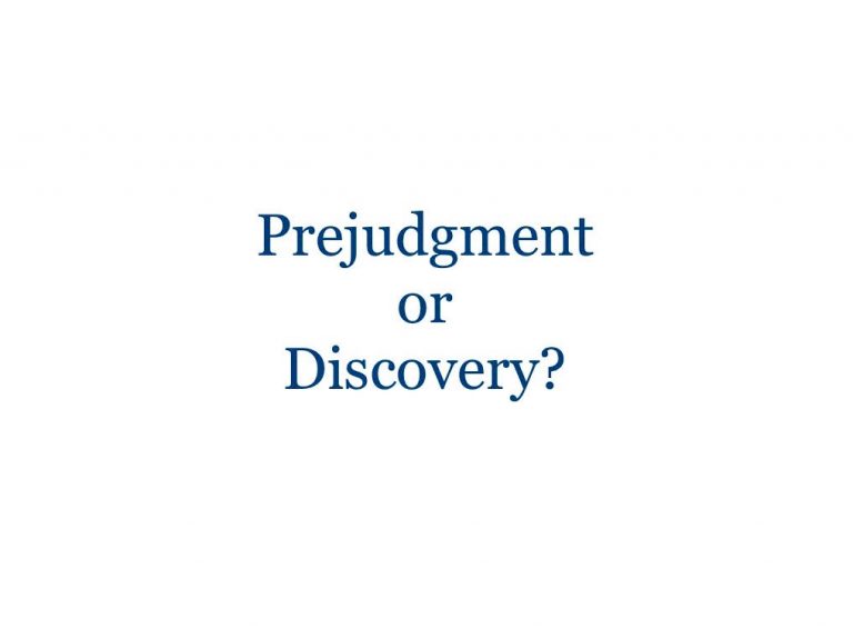 Read more about the article Protected: Prejudgment or discovery? Pathways to better communication